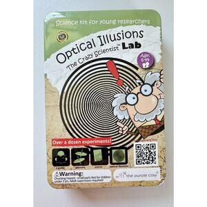 The Crazy Scientist Lab Optical Illusions 12+Experiments Kit Purple Cow